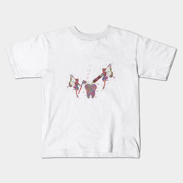 Tooth fairy Kids T-Shirt by RosaliArt